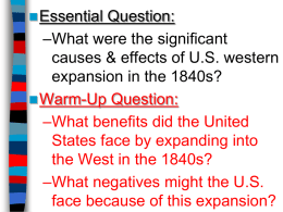 CHAPTER 12 AN AGE OF EXPANSIONISM