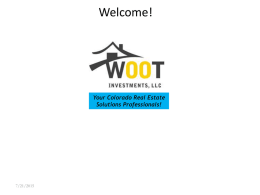 Orientation - Woot Investments, LLC