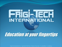 FRIGI-TECH INTERNATIONAL