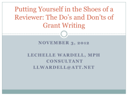 Putting Yourself in the Shoes of a Reviewer: The Do’s and