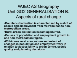 WJEC AS Geography Unit GG2