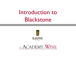 Introduction to Blackstone