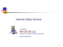 Internet Safety Seminar