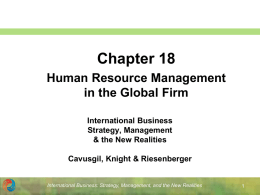 International Business Strategy, Management & the New