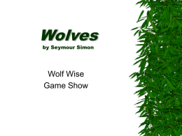 Wolves by Seymour Simon - Appalachian State University