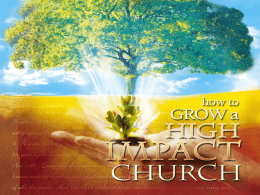How to Grow a High Impact Church