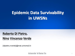 Introducing Epidemic Models for Data Survivability in UWSNs