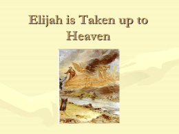 Elijah is Taken up to Heaven - Coptic Orthodox Diocese of