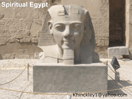 Spiritual Egypt - LDSGospelDoctrine.net