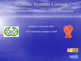 Mandate Systems Limited - Compressor Safety Testing