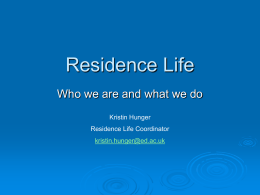 Residence Life - The University of Edinburgh