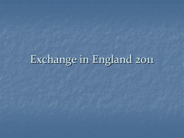 Wymiana do Anglii 2011