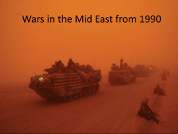 Wars in the Mid East from 1990