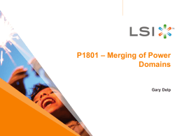 P1801 – Merging of Power Domains