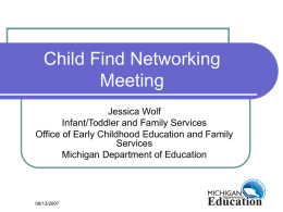 Child Find Networking Meeting