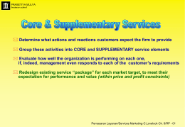 Core & Supplementary Services