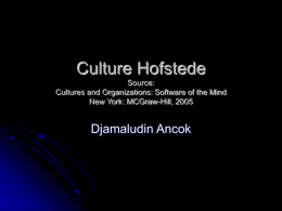 Culture Hofstede