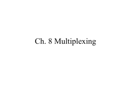 Ch. 7 Multiplexing