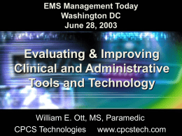 Evaluating Clinical and Admin Technology - Max