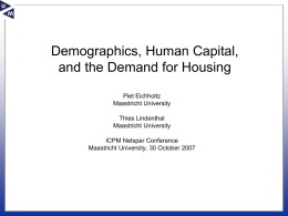 Demographic Change and the Demand for Housing in England