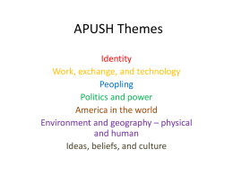 APUSH Themes