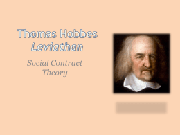 Thomas Hobbes’ Leviathan