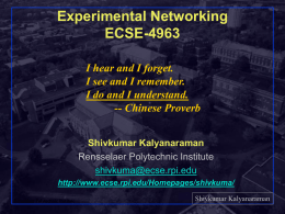 356961: Internet Protocols - Rensselaer Polytechnic Institute