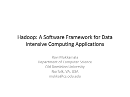 Hadoop: - 資訊技術實驗室