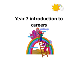 Year 7 introduction to careers
