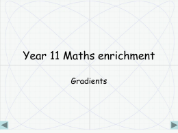 Year 11 Maths enrichment