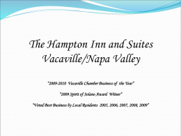 2009-2010 Vacaville Chamber Business of the Year