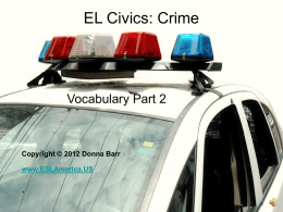 EL Civics: Crime