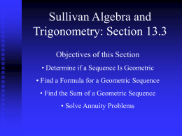 Sullivan College Algebra Section 9.3