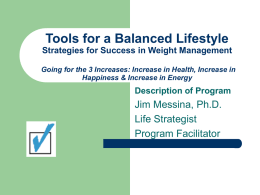 Tools for a Balanced Lifestyle Strategies for Success in