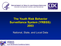 The Youth Risk Behavior Surveillance System: Trends and Uses