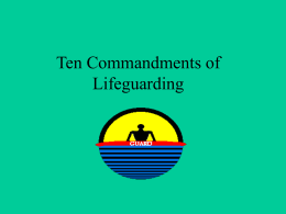 Ten Commandments of Lifeguarding