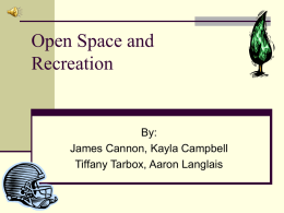 Open space and recreation