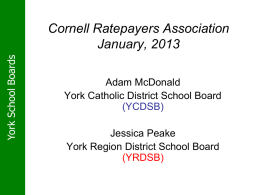 York Region District School Board Boundary Review