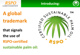 RSPO Trademark introduction