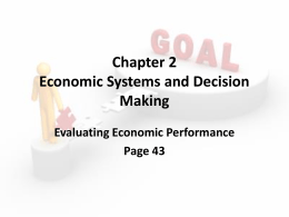 Chapter 2 Economic Systems and Decision Making