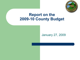 Report on the 2009