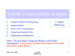 Computer Model Working Group 2 New Analysis Model