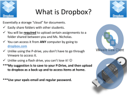 Dropbox To Do - Center Grove Elementary School