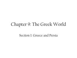 Chapter 9: The Greek World