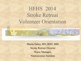 HFHS Stroke Retreat - Henry Ford Health System
