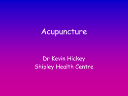 Acupuncture - Digi-ED