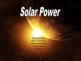 History of Solar Power