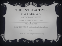 The interactive notebook
