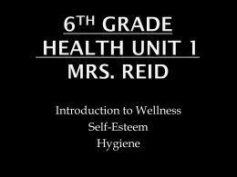 6th Grade – Health Unit 1