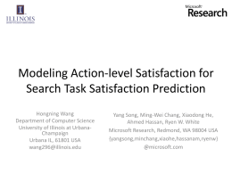 Modeling Action-level Satisfaction for Search Task